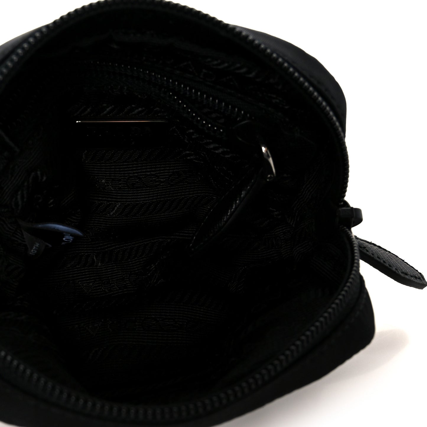 Re-Nylon Saffiano Cosmetic Pouch Black