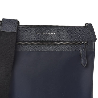 Burberry Grainy Calfskin Nylon Crossbody Bag Navy 6 of 8