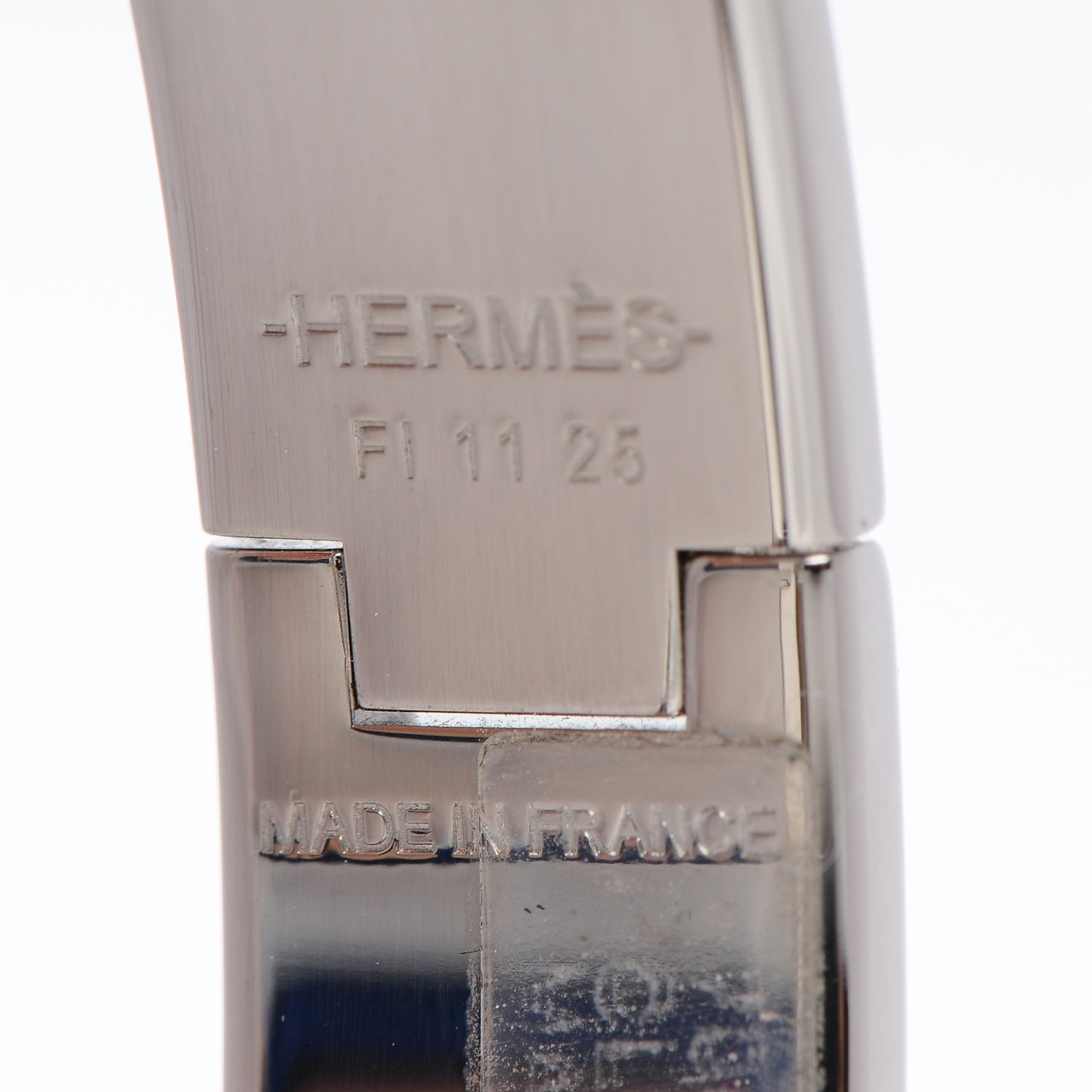 Enamel Narrow Clic Clac H Bracelet PM Maron Glace