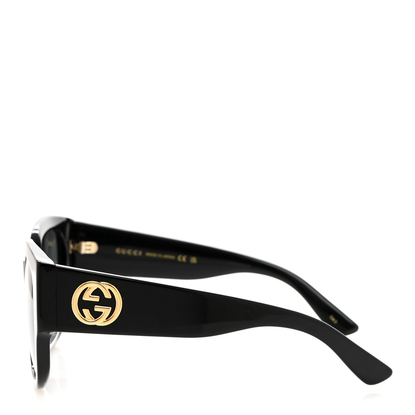 Acetate Square Frame Sunglasses GG0142SA Black
