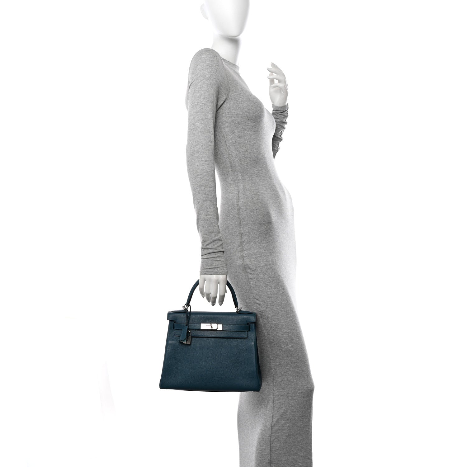 Hermes Evercolor Verso Kelly Retourne 28 Colvert Bleu Atoll 2 of 14