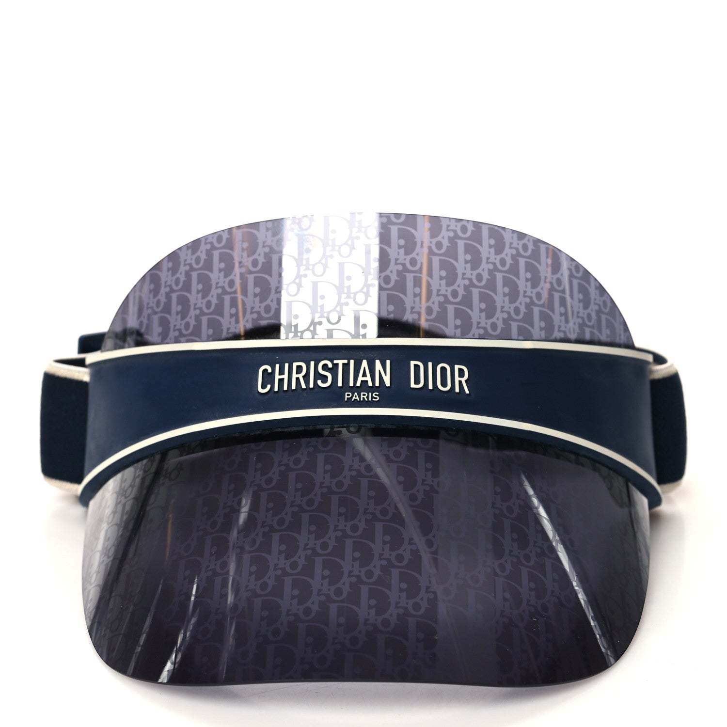 Christian Dior Oblique DiorClub V1U Sun Visor Blue 3 of 8