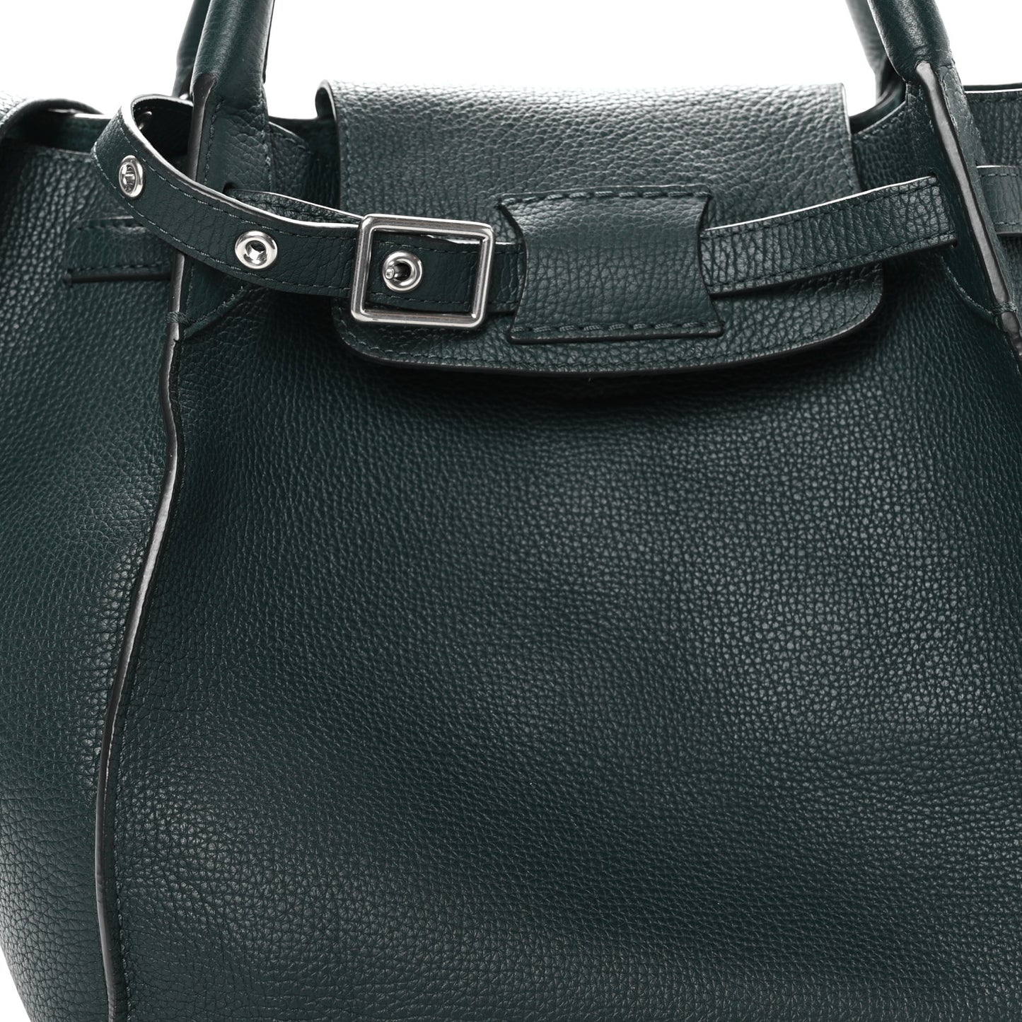 Supple Grained Calfskin Small Big Bag Amazone