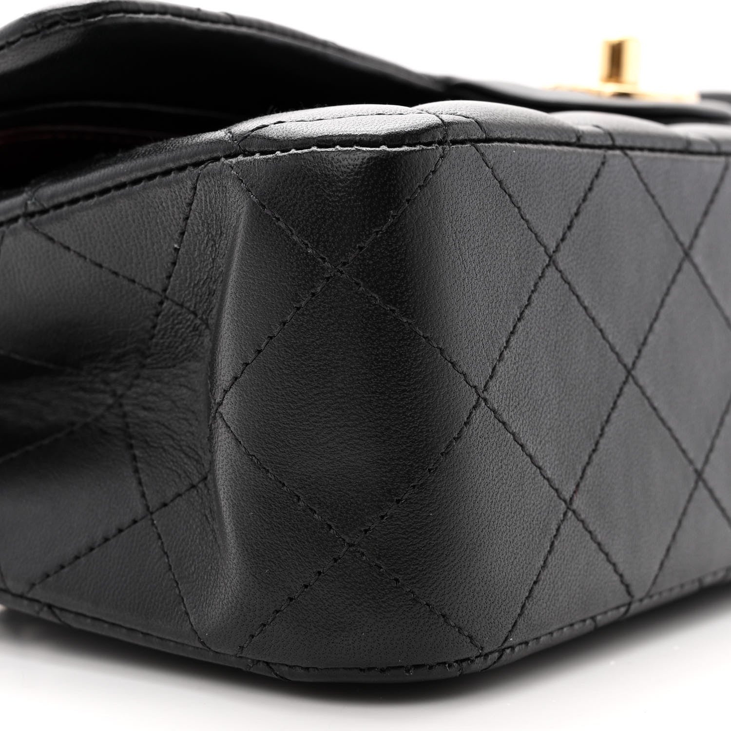 Chanel Lambskin Quilted Medium Double Flap Black 9 of 13