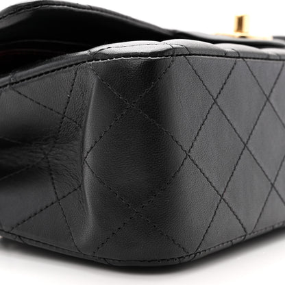 Chanel Lambskin Quilted Medium Double Flap Black 9 of 13