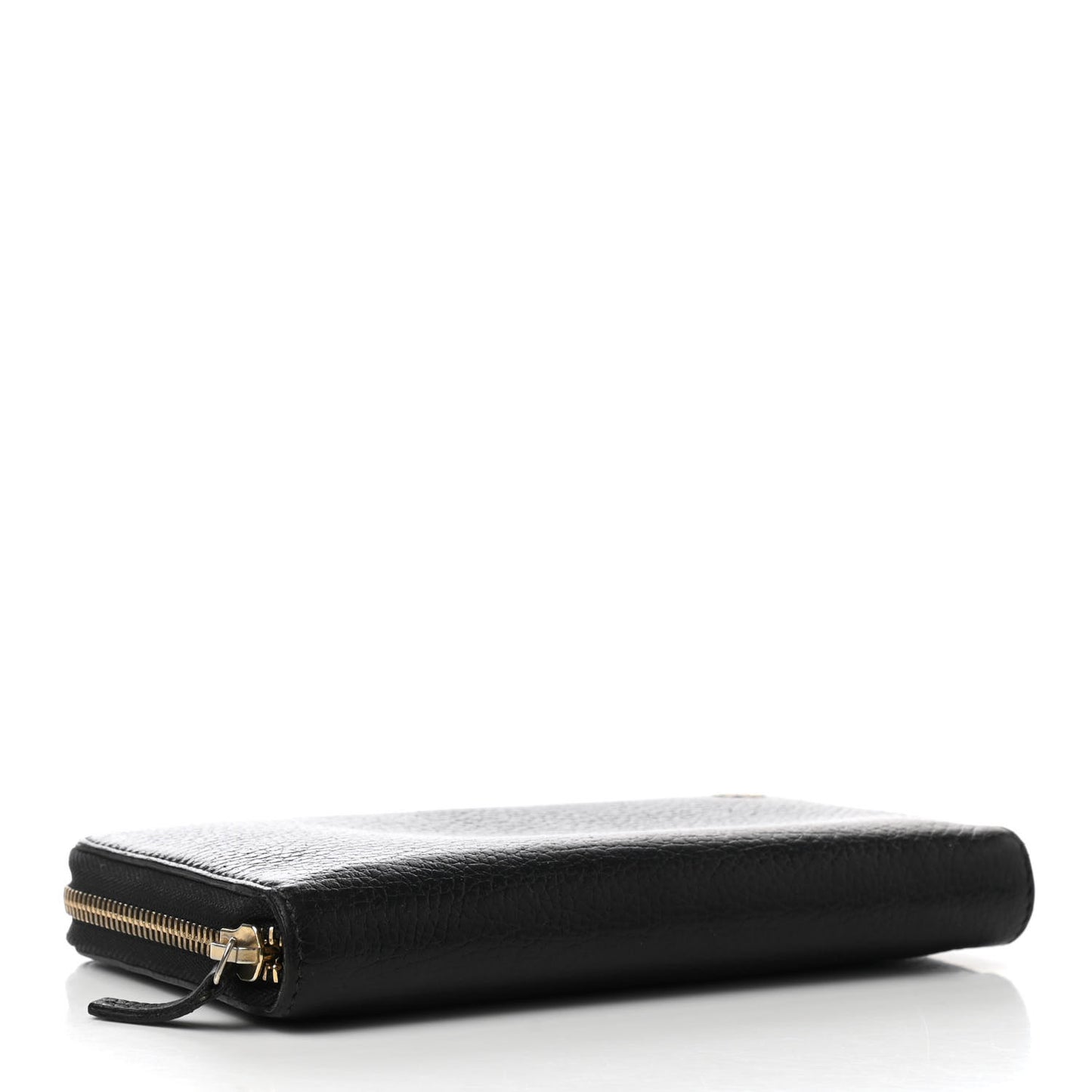 Dollar Calfskin GG Zip Around Wallet Black