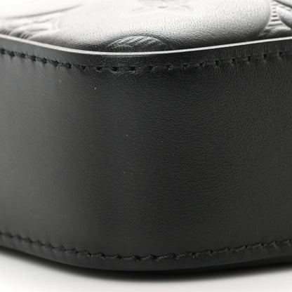 Louis Vuitton Calfskin Monogram Shadow Duo Messenger Black 9 of 11