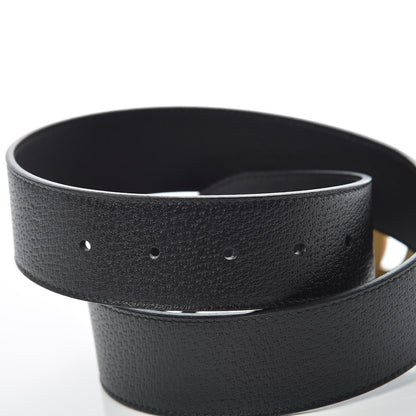 Gucci Textured Calfskin Double G 40mm Belt 75 30 Black 6 of 7