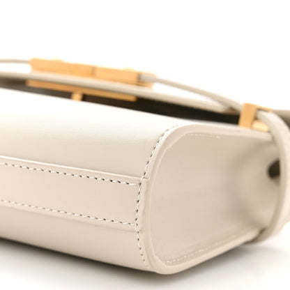 Saint Laurent SAINT LAURENT Smooth Calfskin Mini Manhattan Shoulder Bag Blanc Vintage 9 of 10
