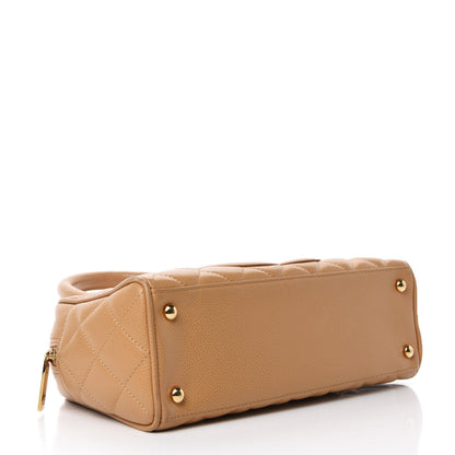 Chanel Caviar Quilted Small Bowler Beige 4 of 10