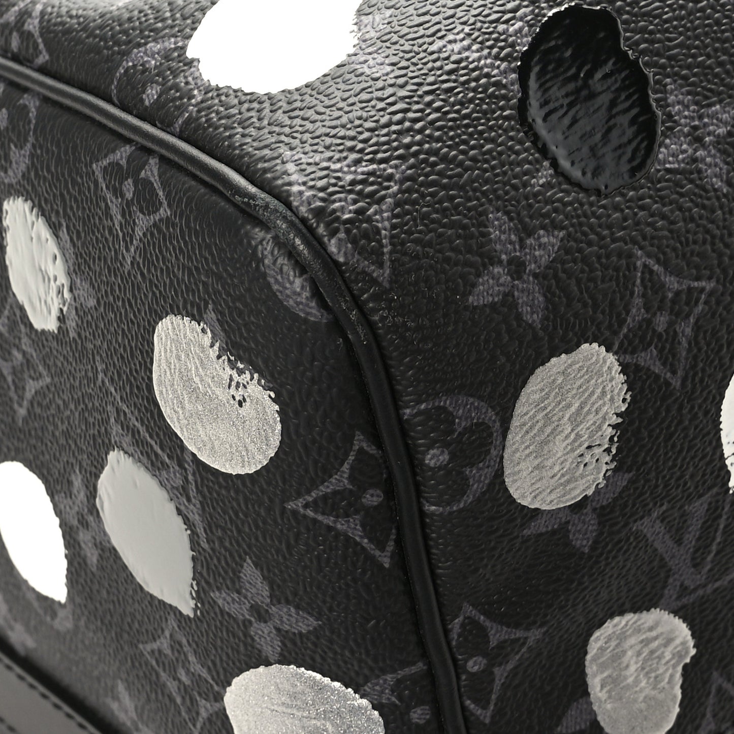LV X YK Monogram Eclipse Keepall Bandouliere 45 Black Silver