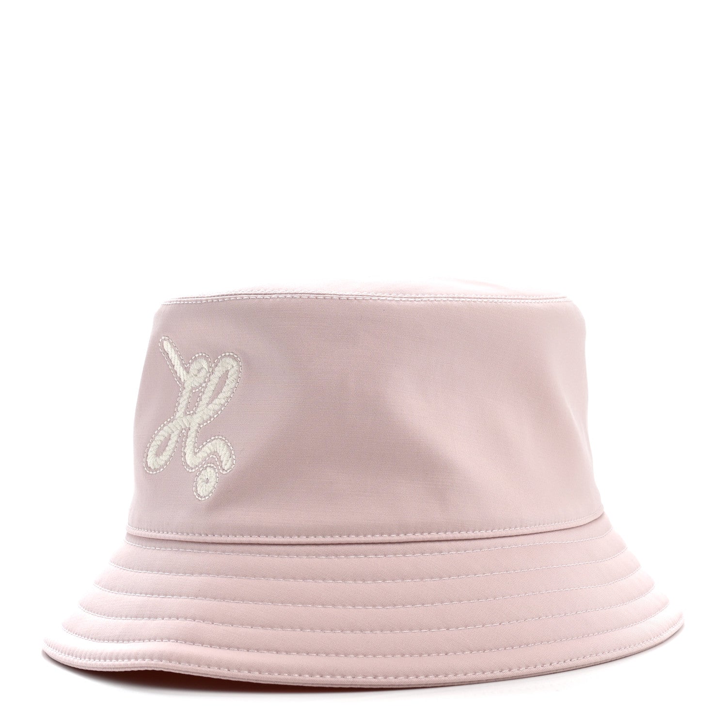 Hermes Cotton Harper H Nautic Bucket Hat 57 Rose Sepia 1910658