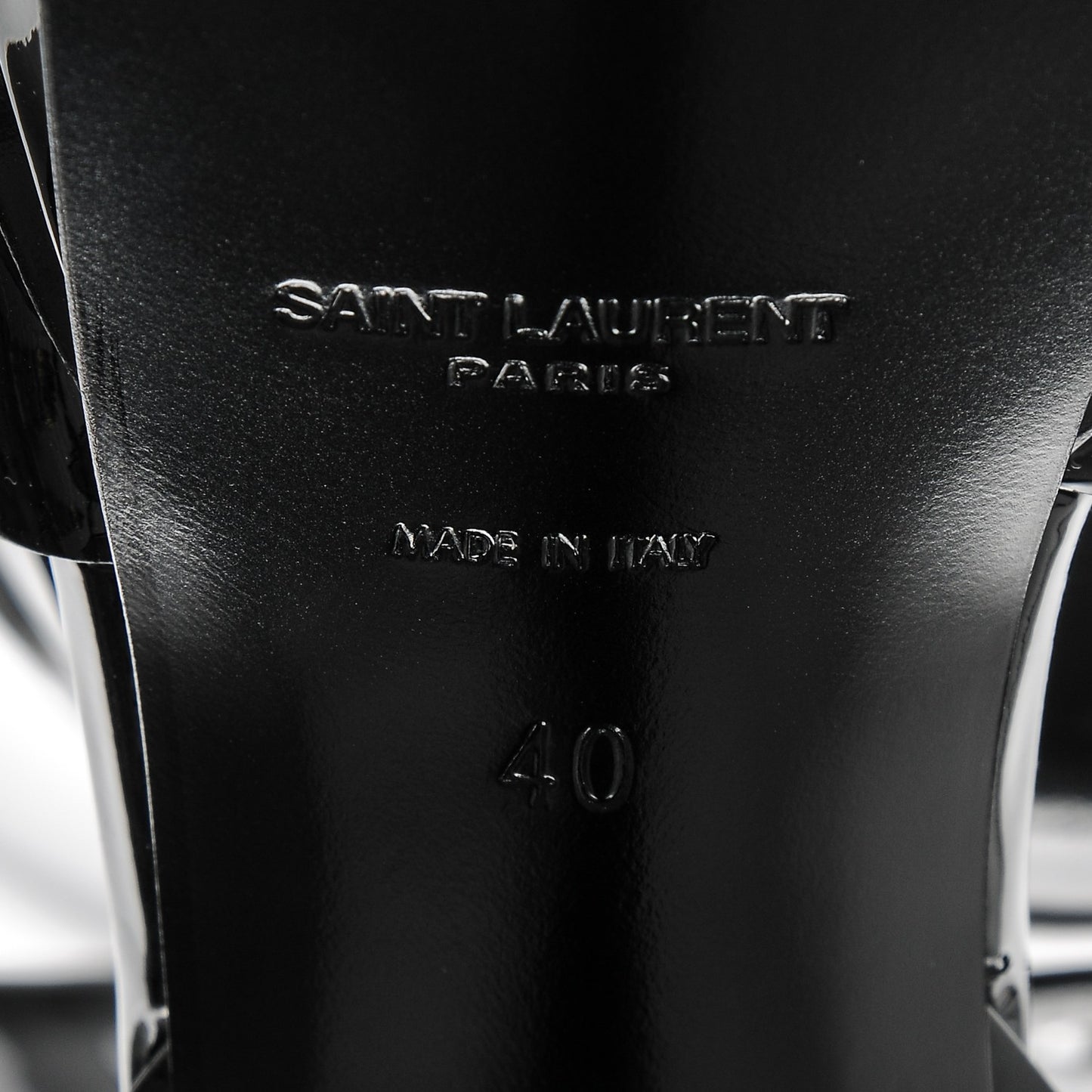 Patent Tribute 105 Platform Sandals 40 Black