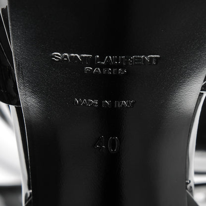 Saint Laurent Patent Tribute 105 Platform Sandals 40 Black 6 of 9