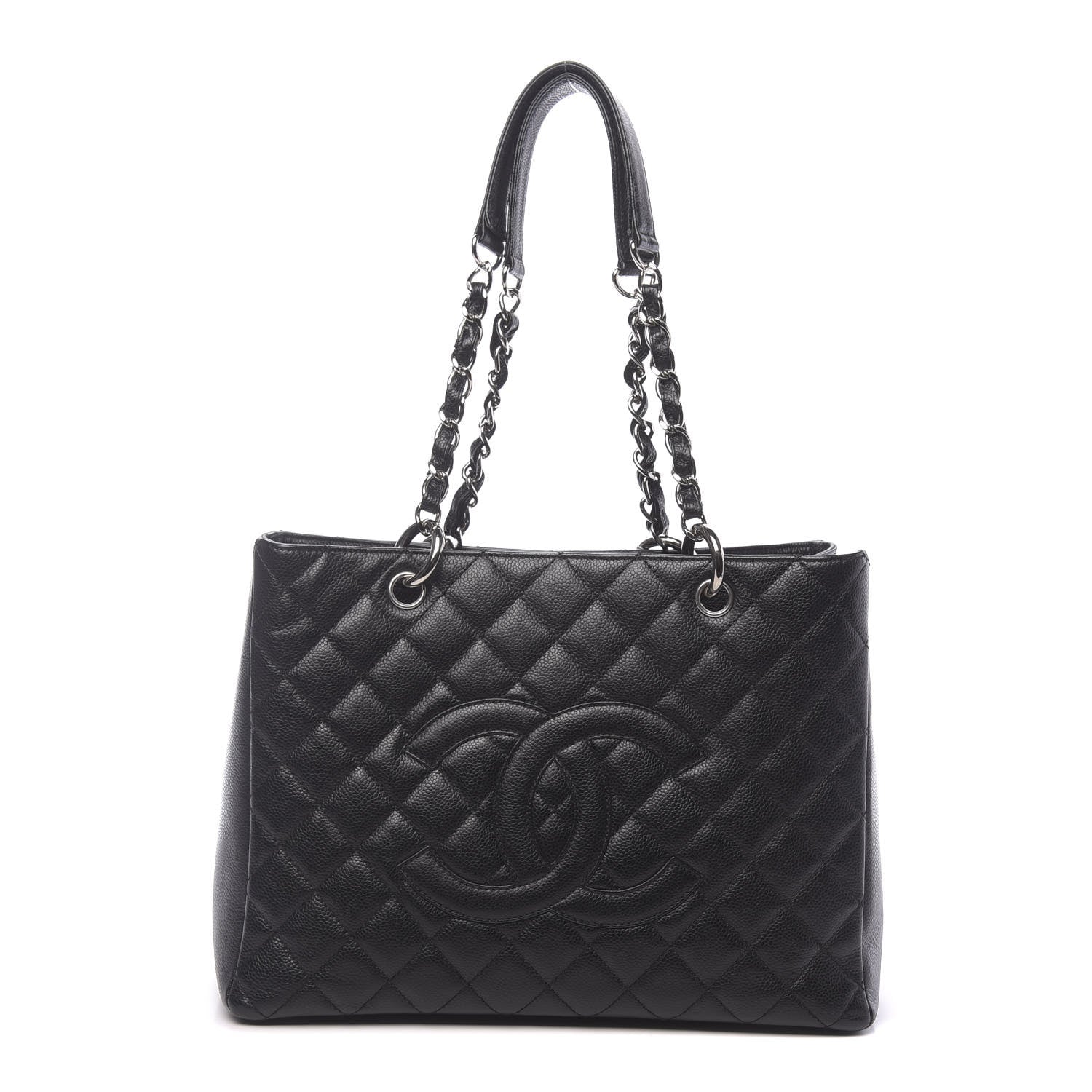 Chanel Caviar Quilted Grand Shopping Tote GST Black 1 of 10