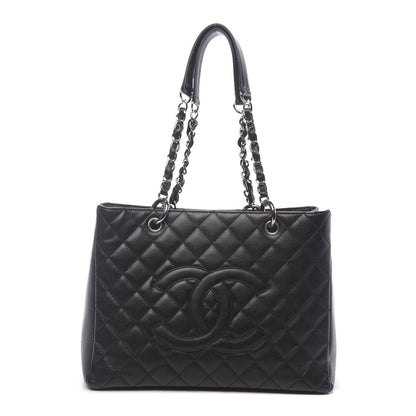 Chanel Caviar Quilted Grand Shopping Tote GST Black 1 of 10