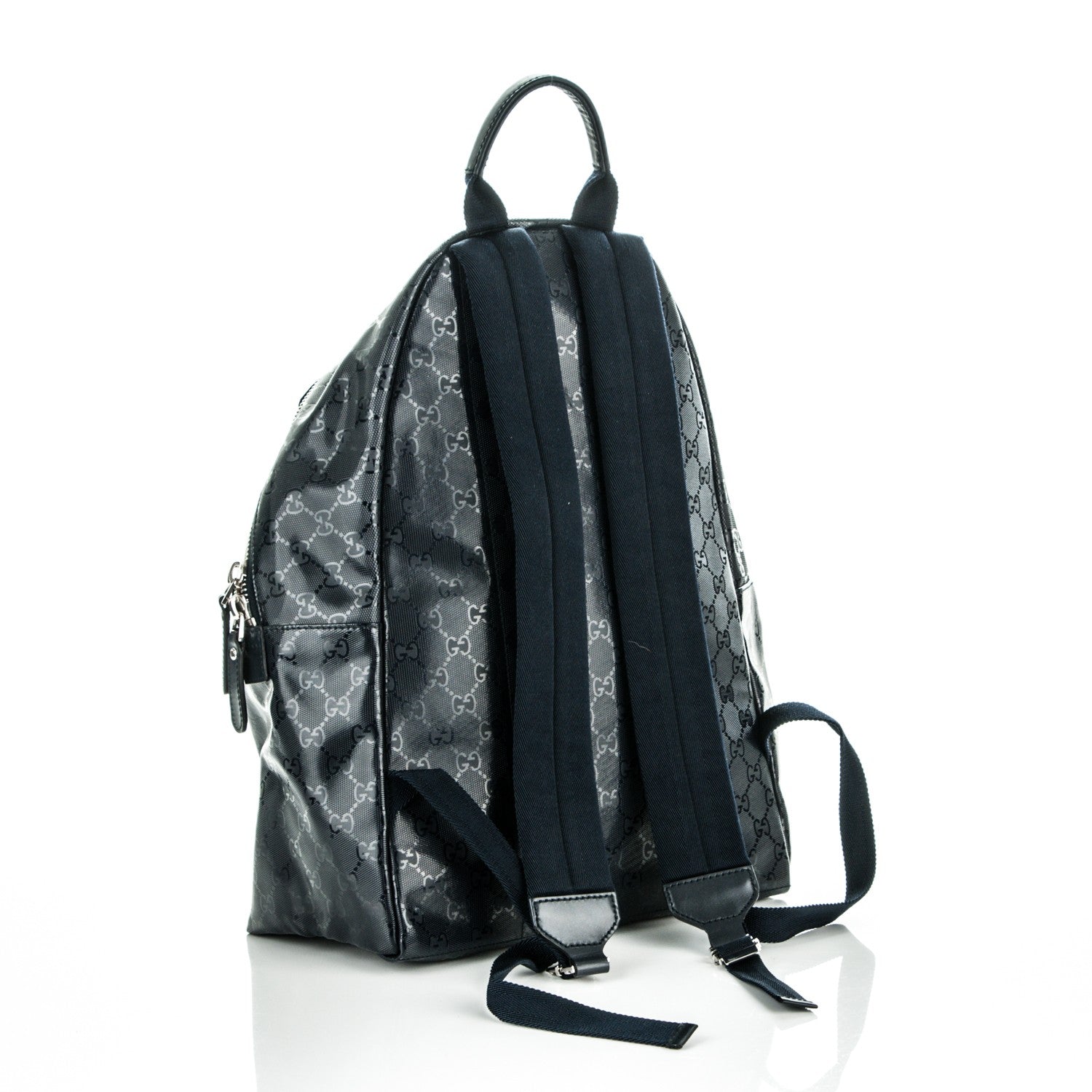 Gucci Imprime Monogram Medium Classic Backpack Navy 3 of 7