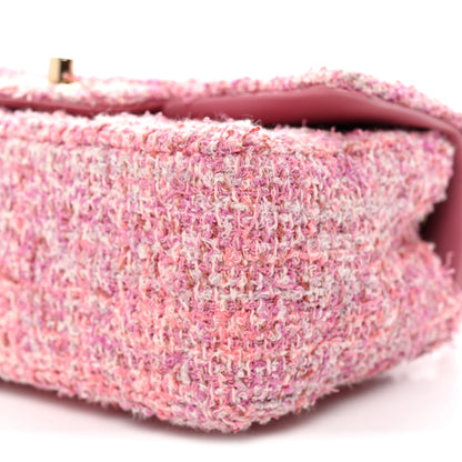Chanel Tweed Quilted Mini Rectangular Flap Pink 10 of 10