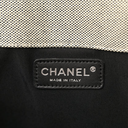 Chanel Canvas Camellia N°5 Tote Beige Black 6 of 12