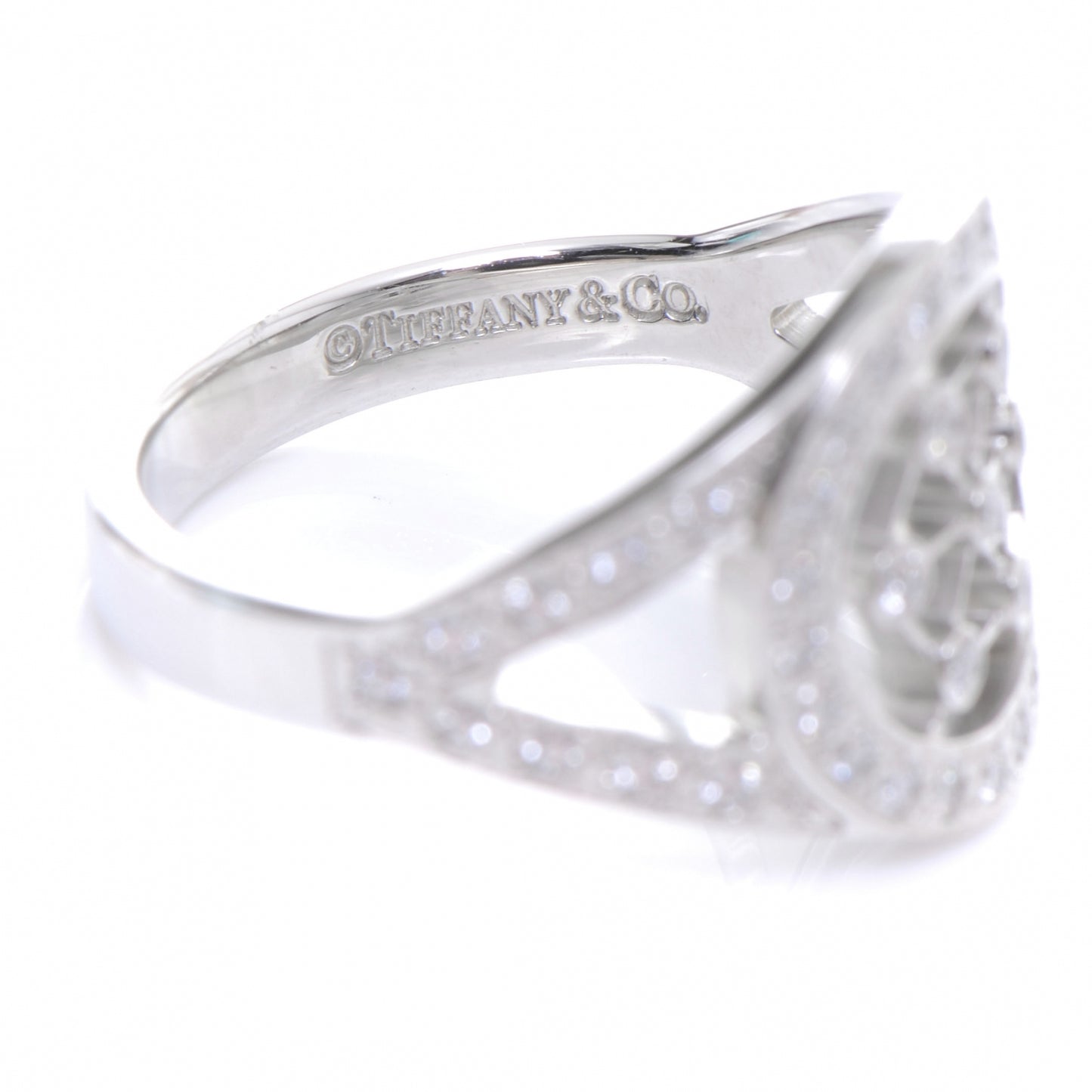 Platinum Diamond Voile Ring 4.5