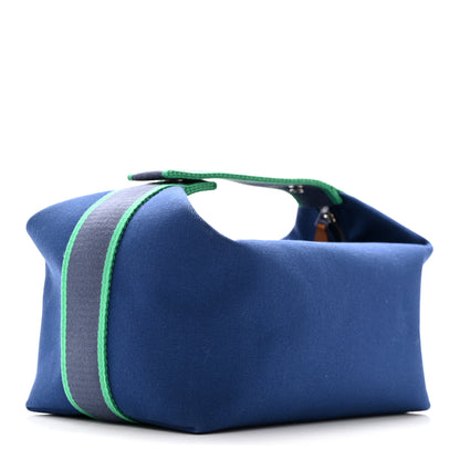 Hermes Canvas Large Bride-A-Brac Pouch Marine 3 of 7