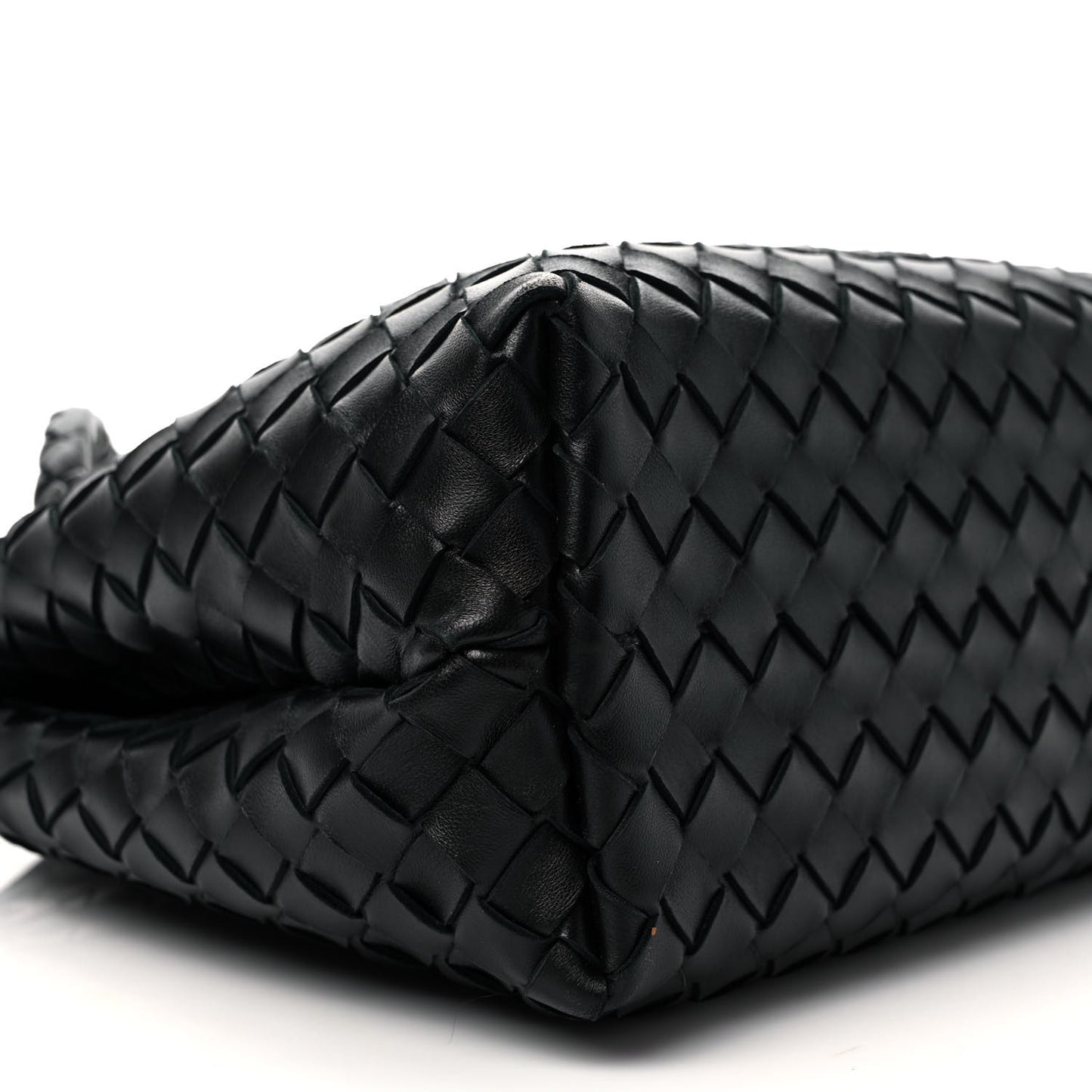 Nappa Intrecciato Medium Andiamo Shoulder Bag Black
