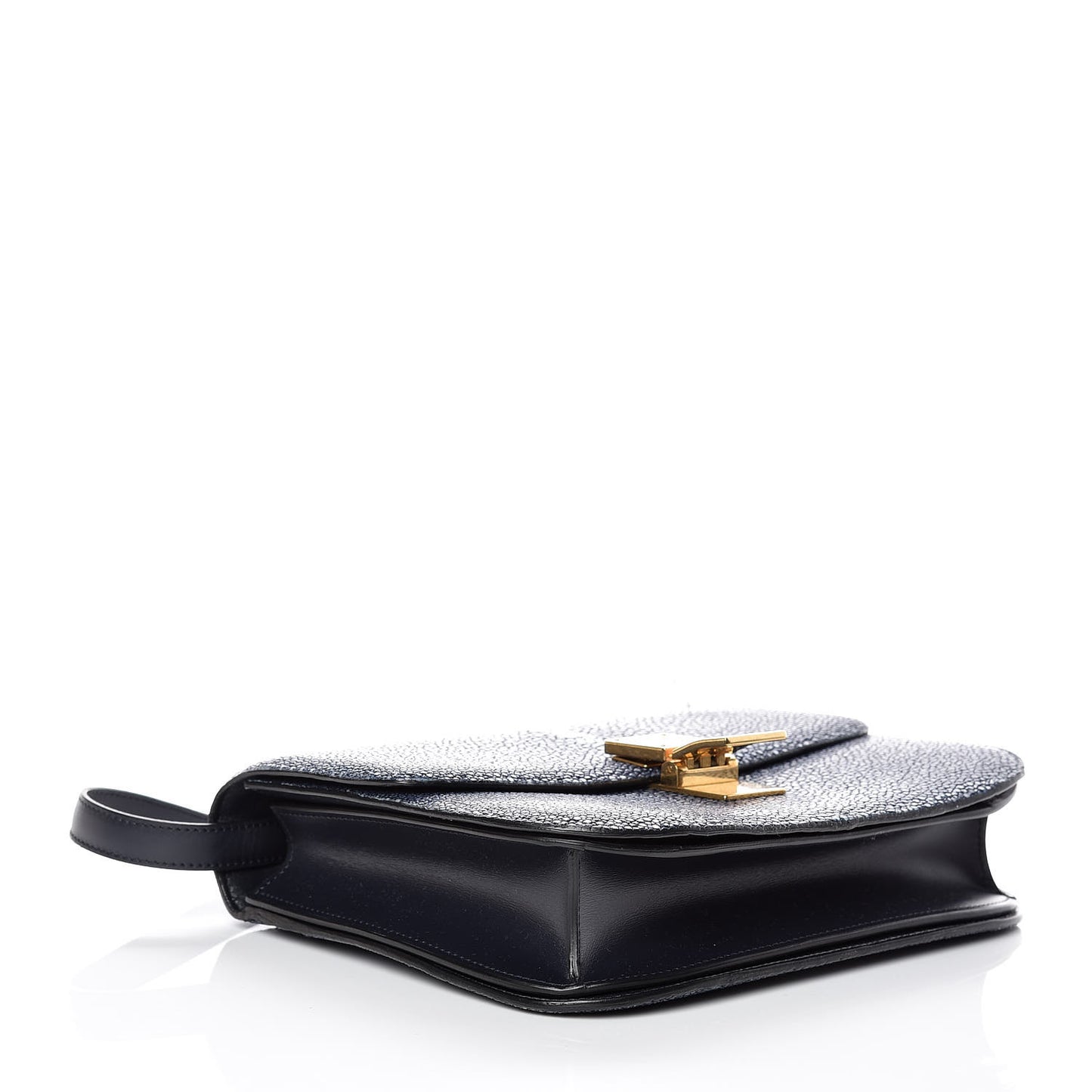 Stingray Medium Classic Box Flap Bag Navy