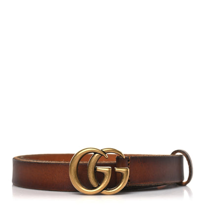 Gucci Faded Calfskin Double G 20mm Belt 70 28 Cuir 1 of 6