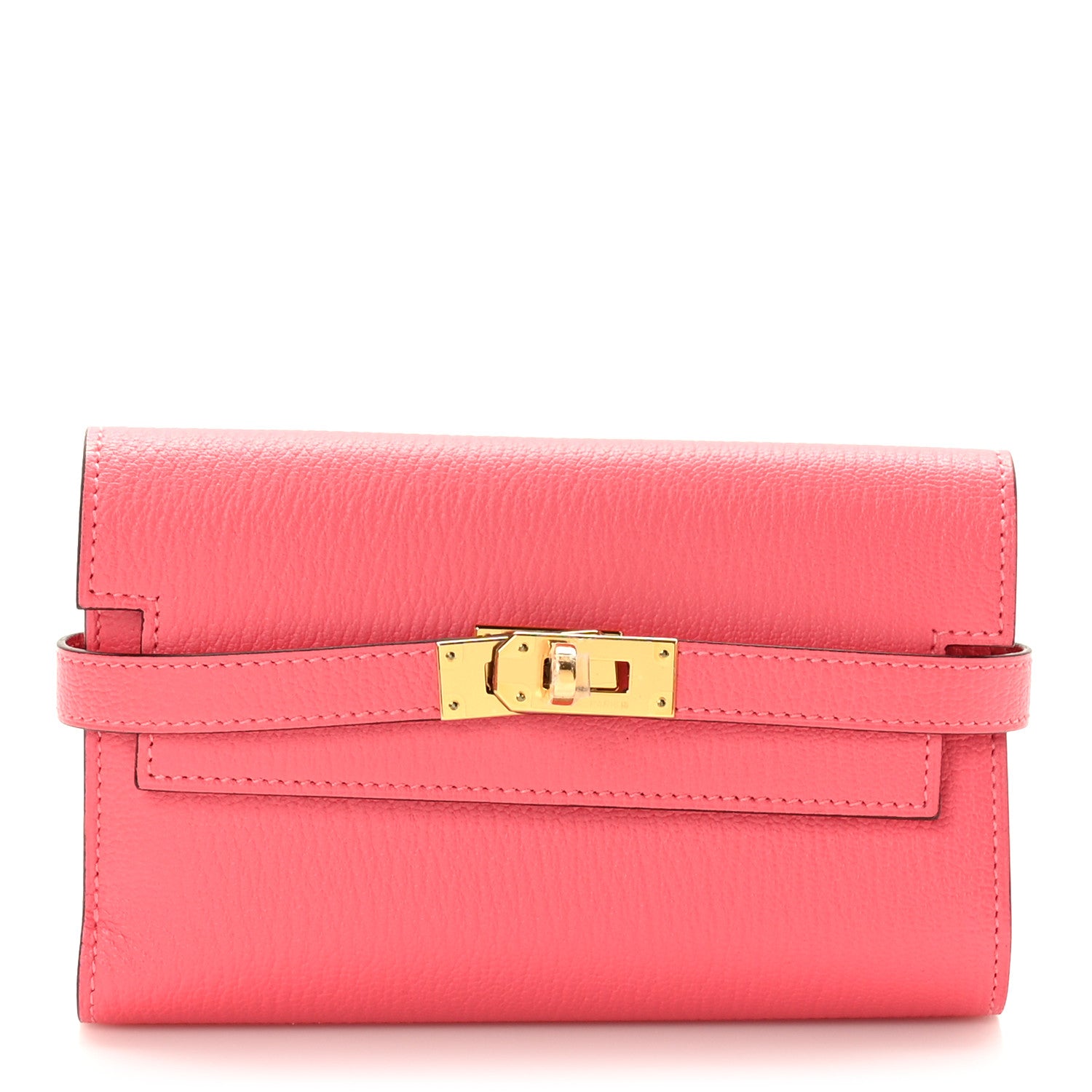 Hermes Chevre Mysore Medium Kelly Wallet Rose Lipstick 1 of 8