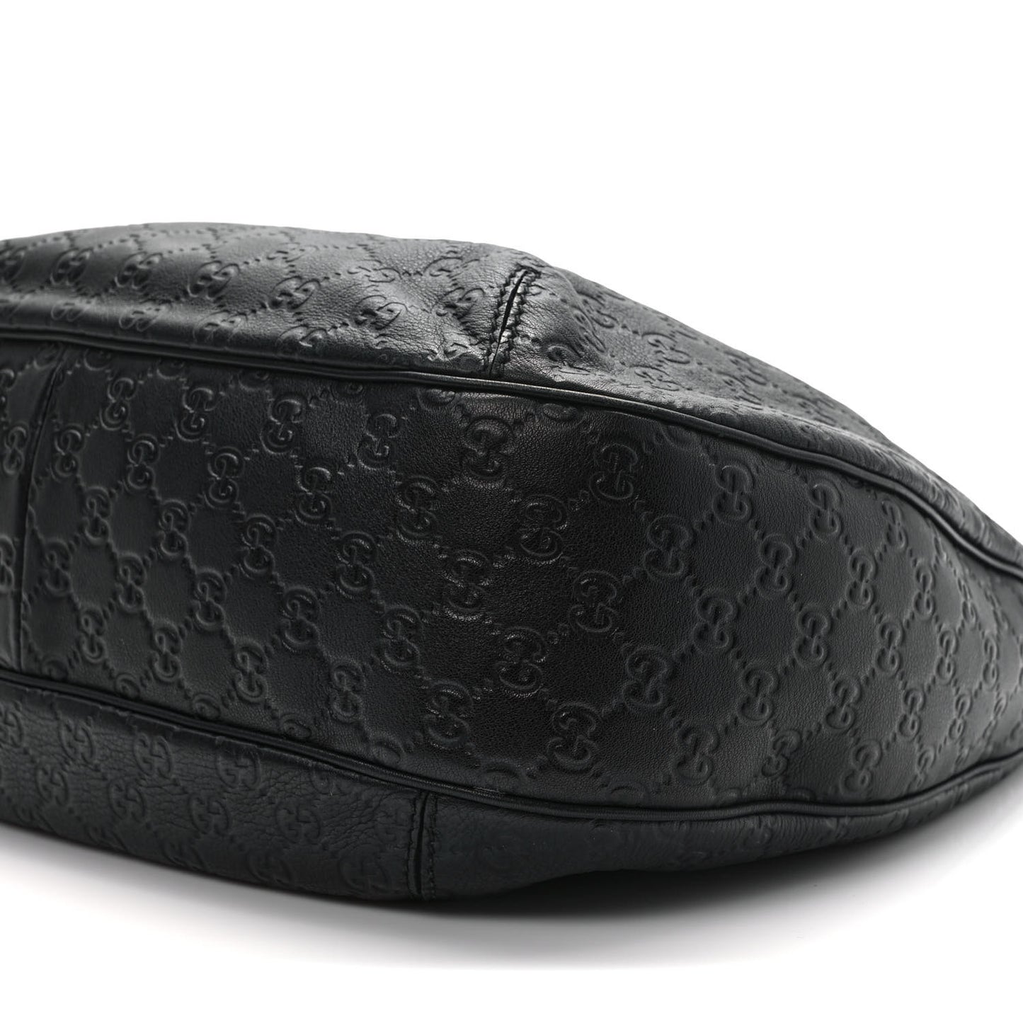 Guccissima Large New Ladies Web Hobo Black