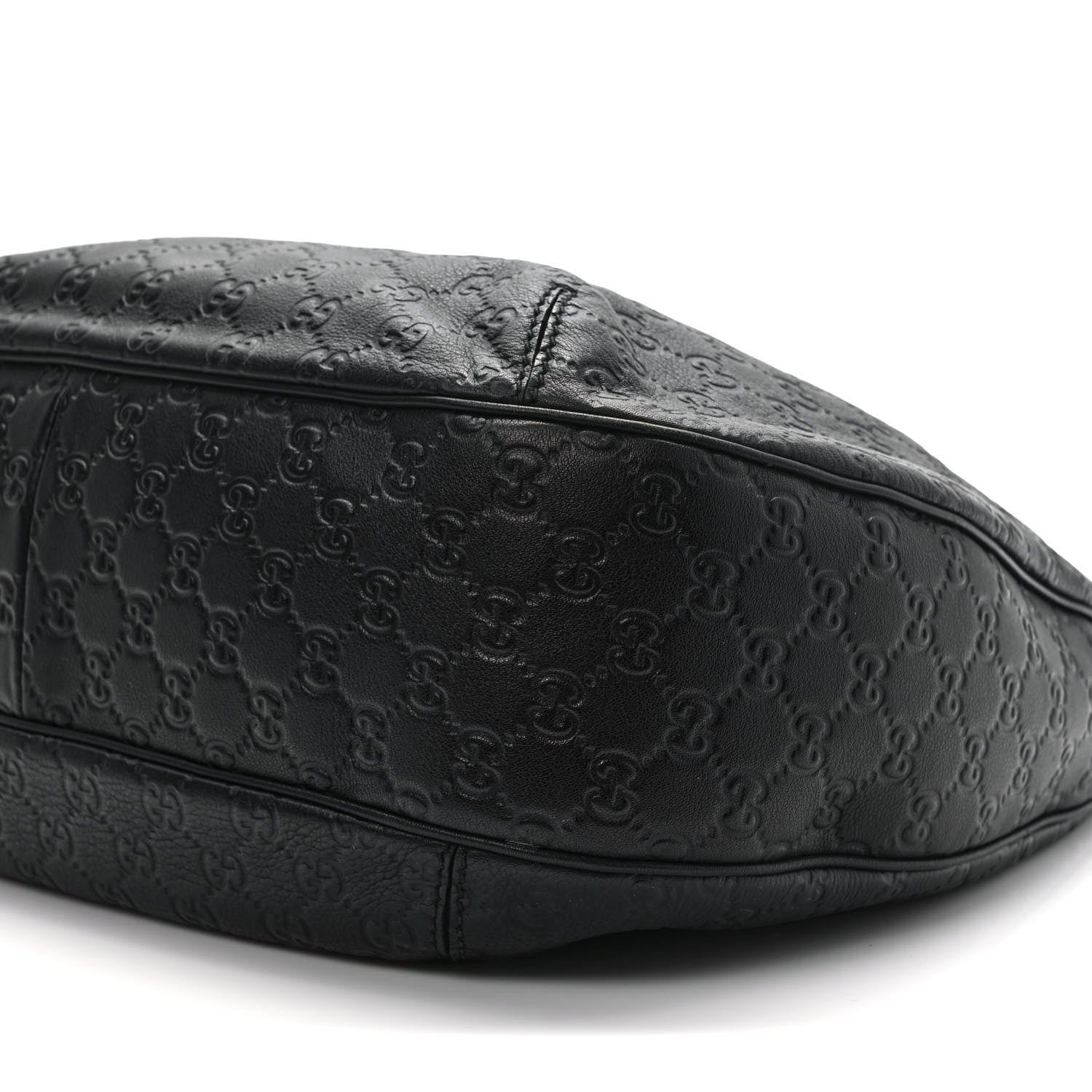 Gucci Guccissima Large New Ladies Web Hobo Black 9 of 13
