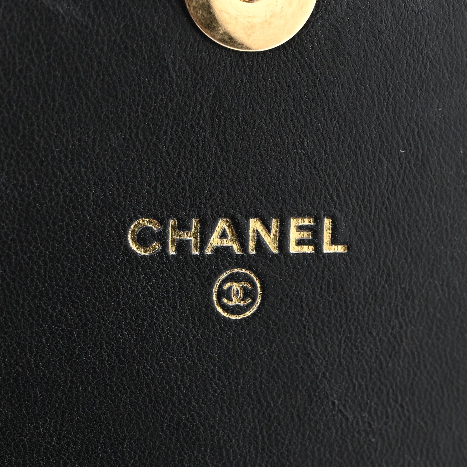 Chanel Lambskin Resin Quilted Mini Wallet On Chain WOC Black 6 of 12