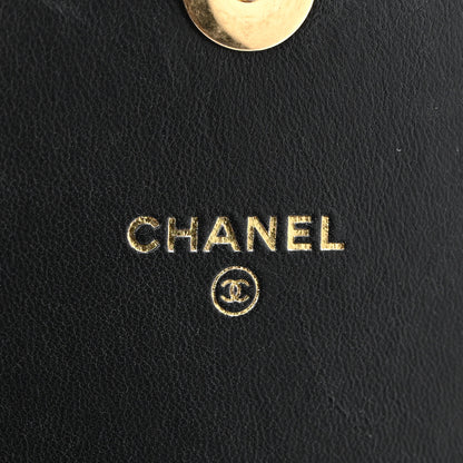 Chanel Lambskin Resin Quilted Mini Wallet On Chain WOC Black 6 of 12