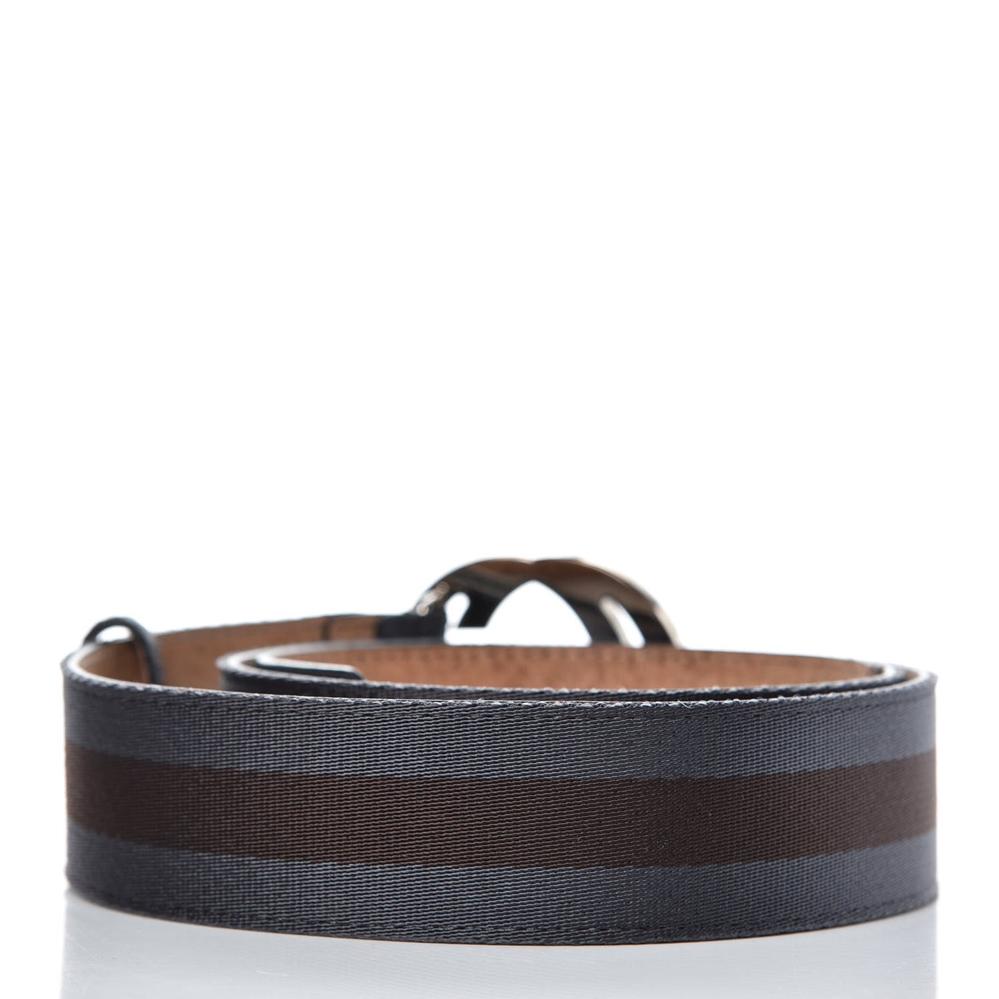 Canvas Web Interlocking G Belt 95 38 Brown Gray