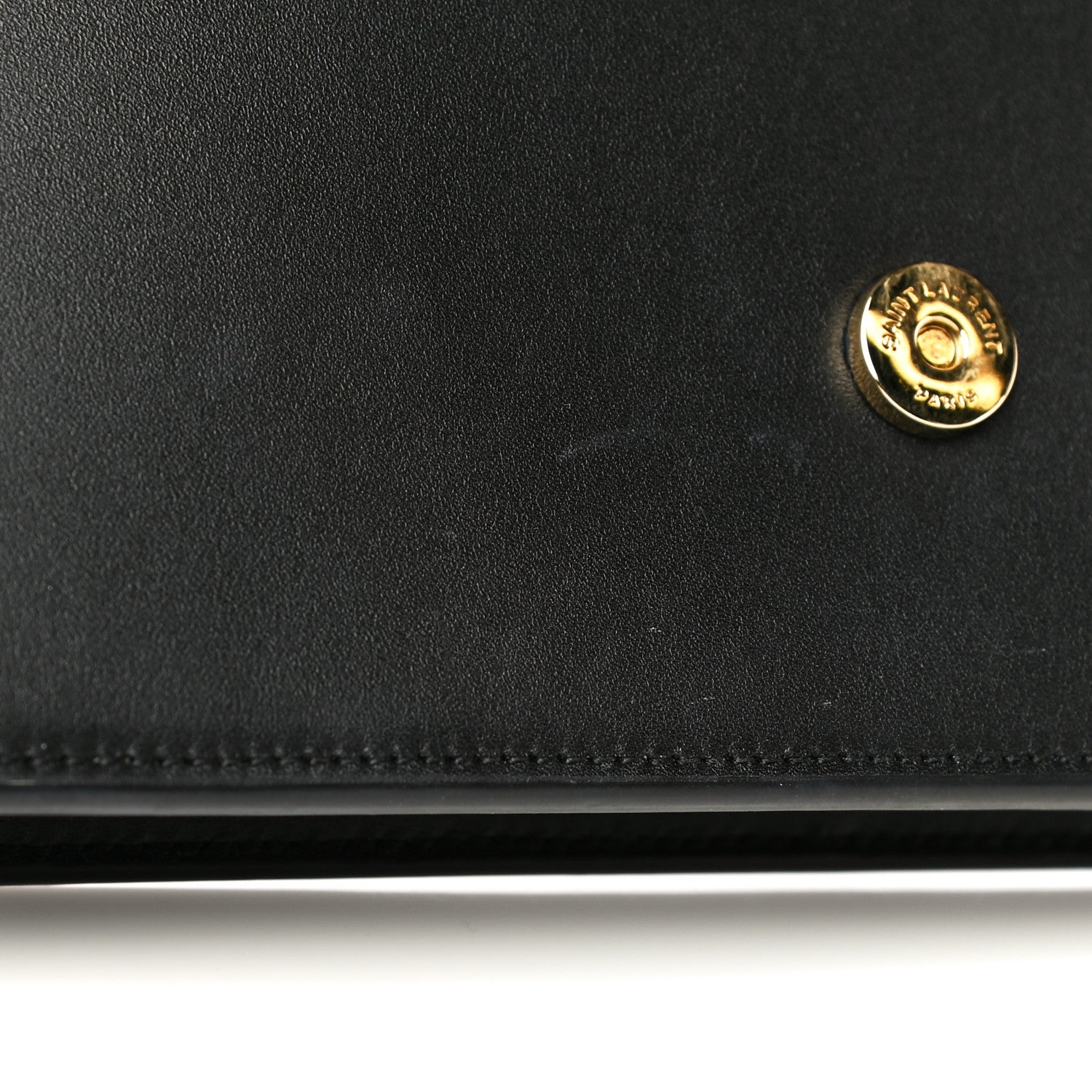 Saint Laurent Smooth Calfskin Classic Monogram Kate Tassel Chain Wallet Black 15 of 21