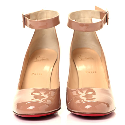 Christian Louboutin Patent Soval 85 Pumps 39.5 Nude 2 of 7