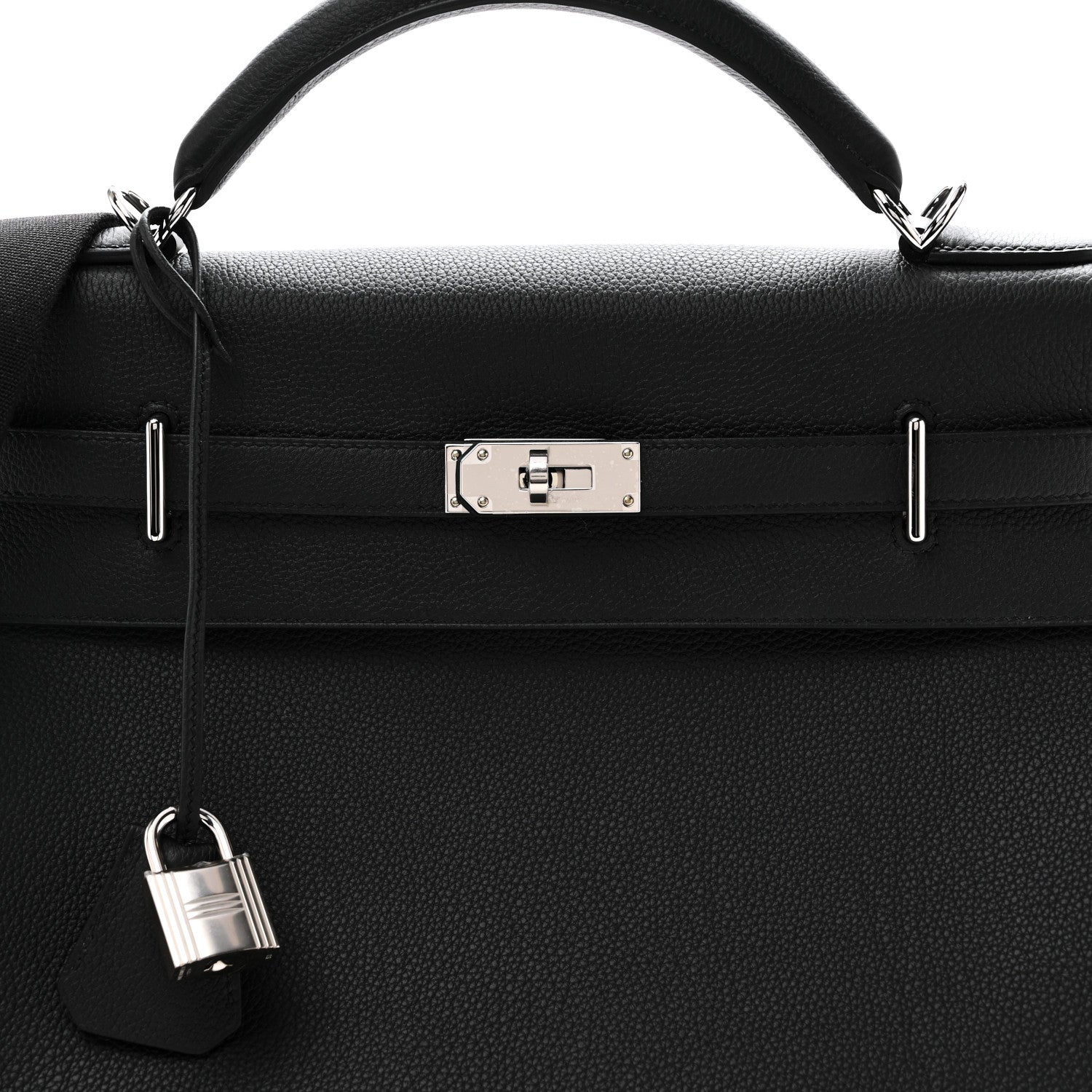Hermes Togo Maxi Kelly Retourne 42 Black 8 of 11