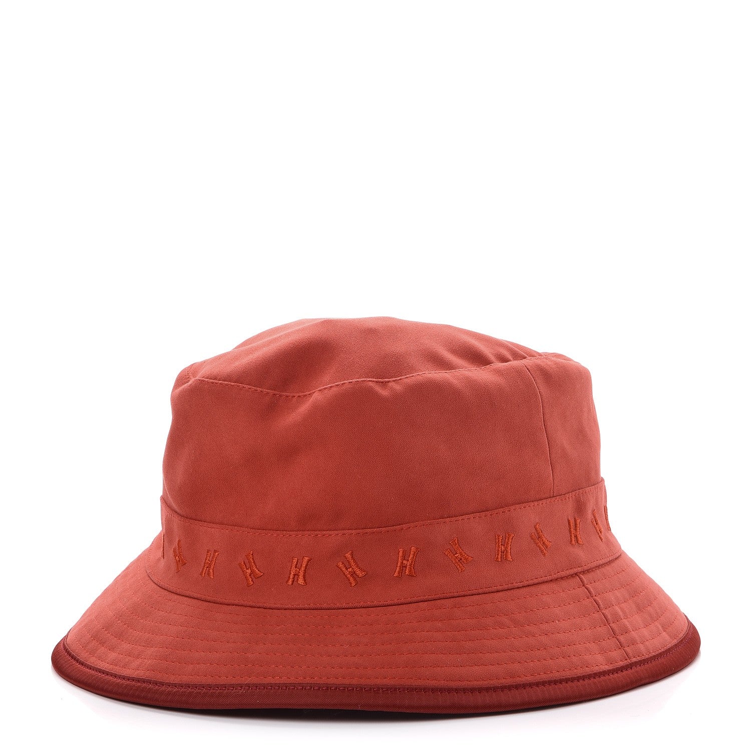 Hermes Polyester Nylon Marais Hat 58 Rouge 1 of 9