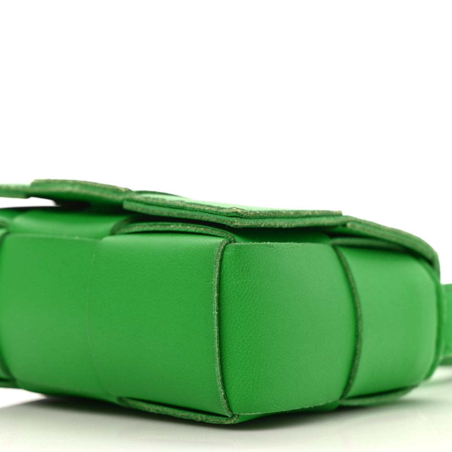Lambskin Maxi Intrecciato Extra Mini Cassette Crossbody Bag Parakeet