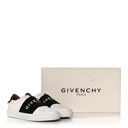 Givenchy Calfskin Band Logo Womens Urban Street Sneakers 36 White Black 10 of 10