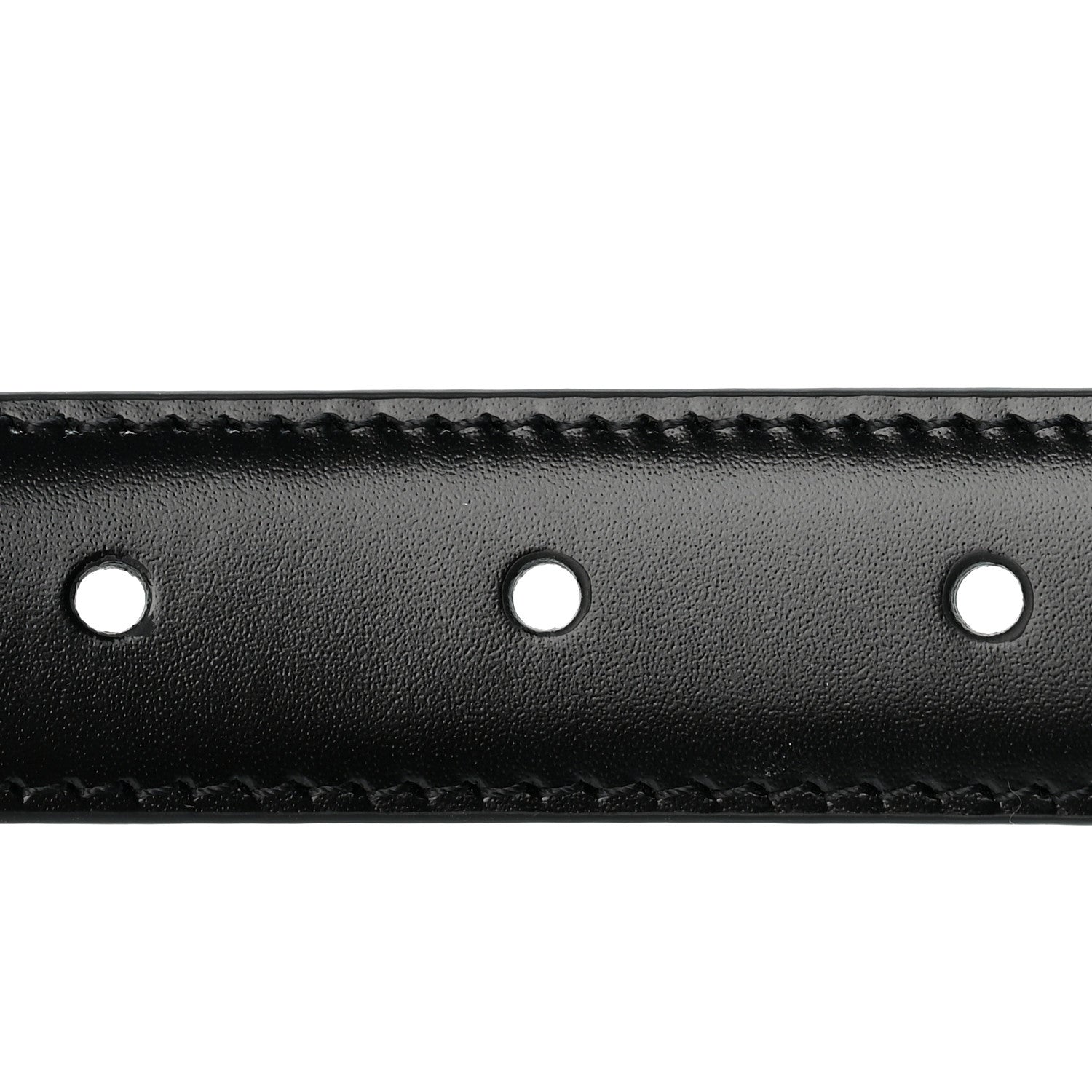 Celine Box Calfskin Medium 25mm Triomphe Belt 75 30 Black 5 of 7