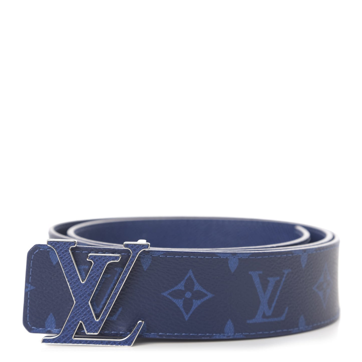 Monogram 40mm Reversible LV Initiales Belt 95 38 Cobalt Blue