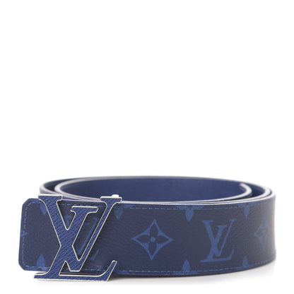 Louis Vuitton Monogram 40mm Reversible LV Initiales Belt 95 38 Cobalt Blue 1 of 6