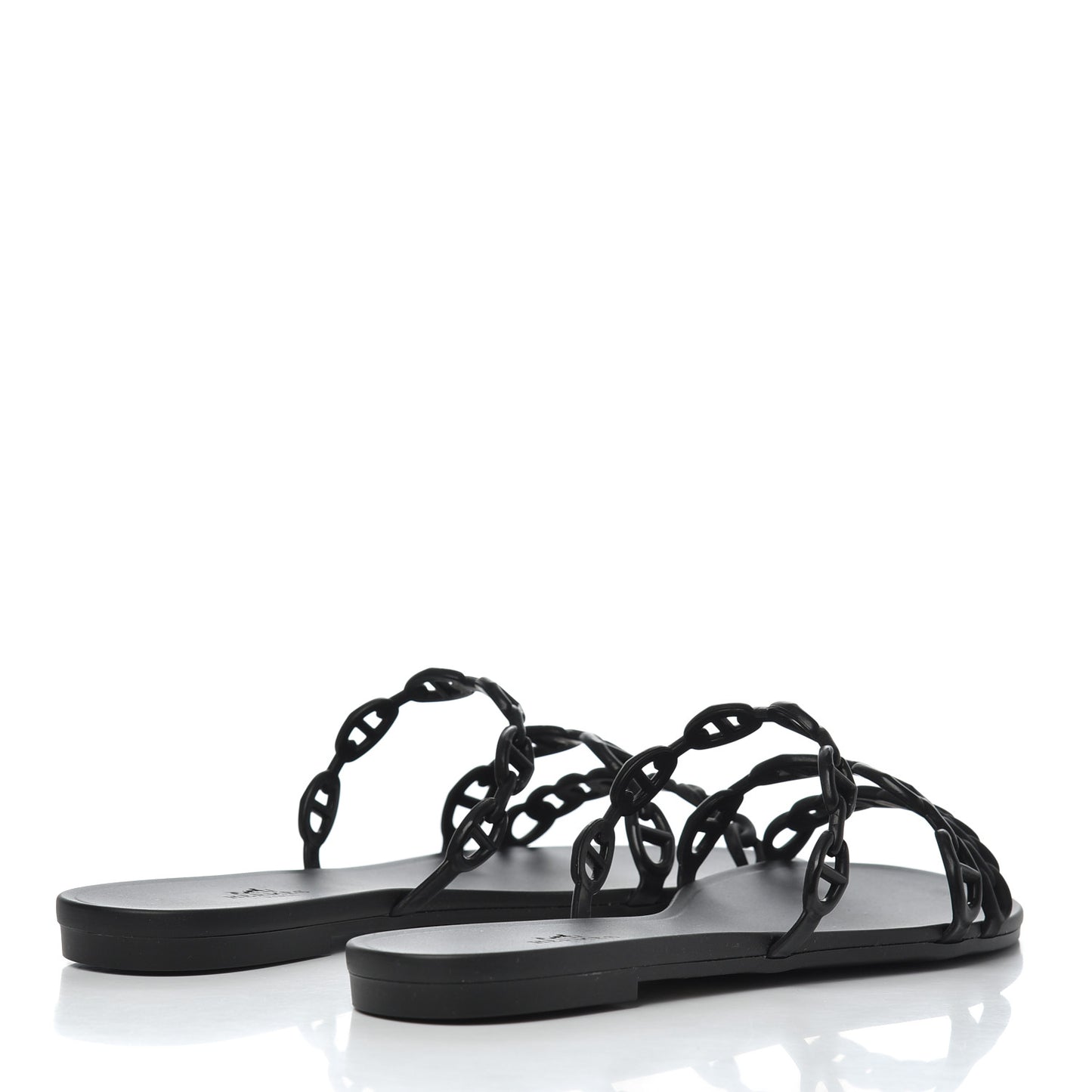 Rubber Chaine d'Ancre Rivage Sandals 38 Black