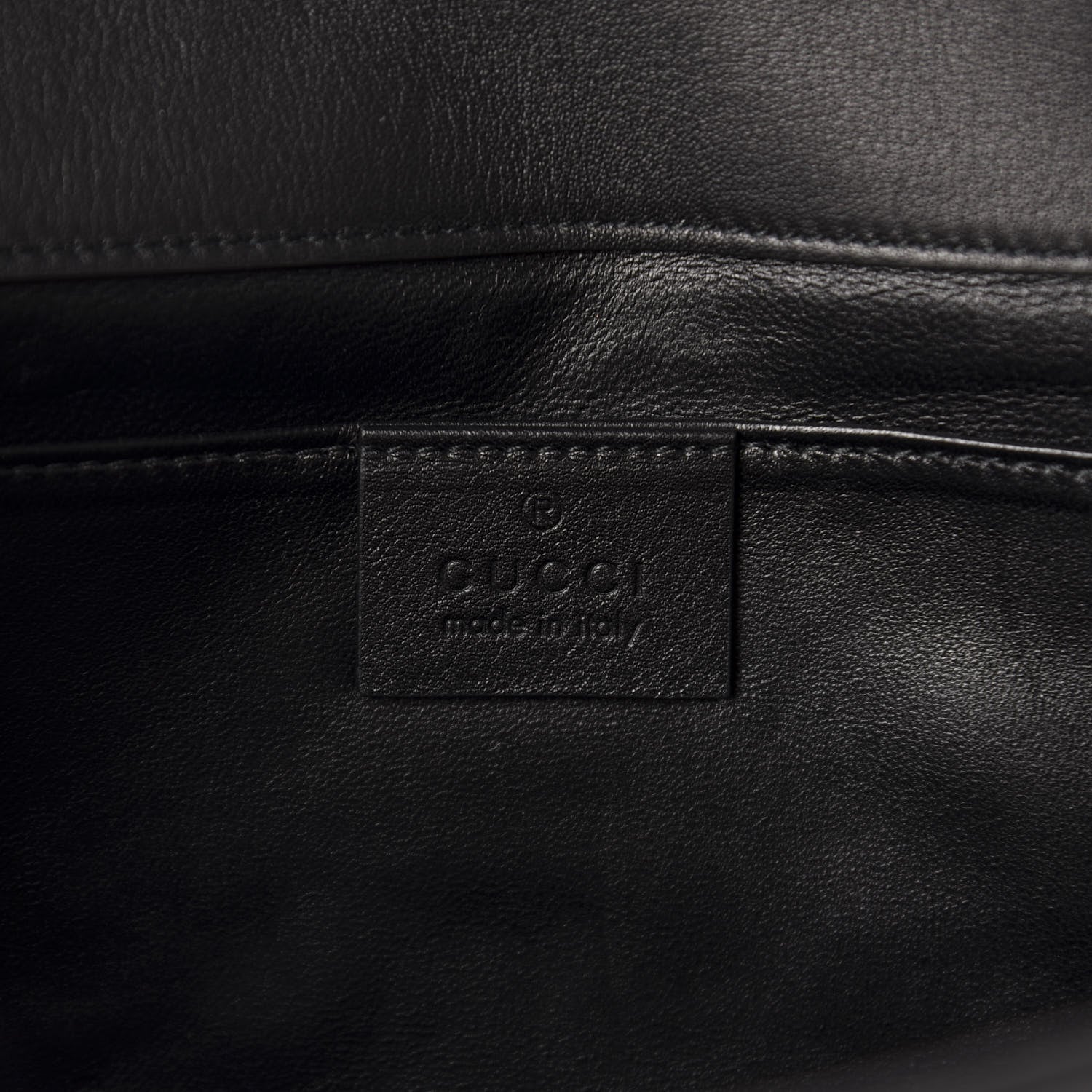 Gucci Calfskin Crystal GG Sparkling Clutch Black 8 of 10