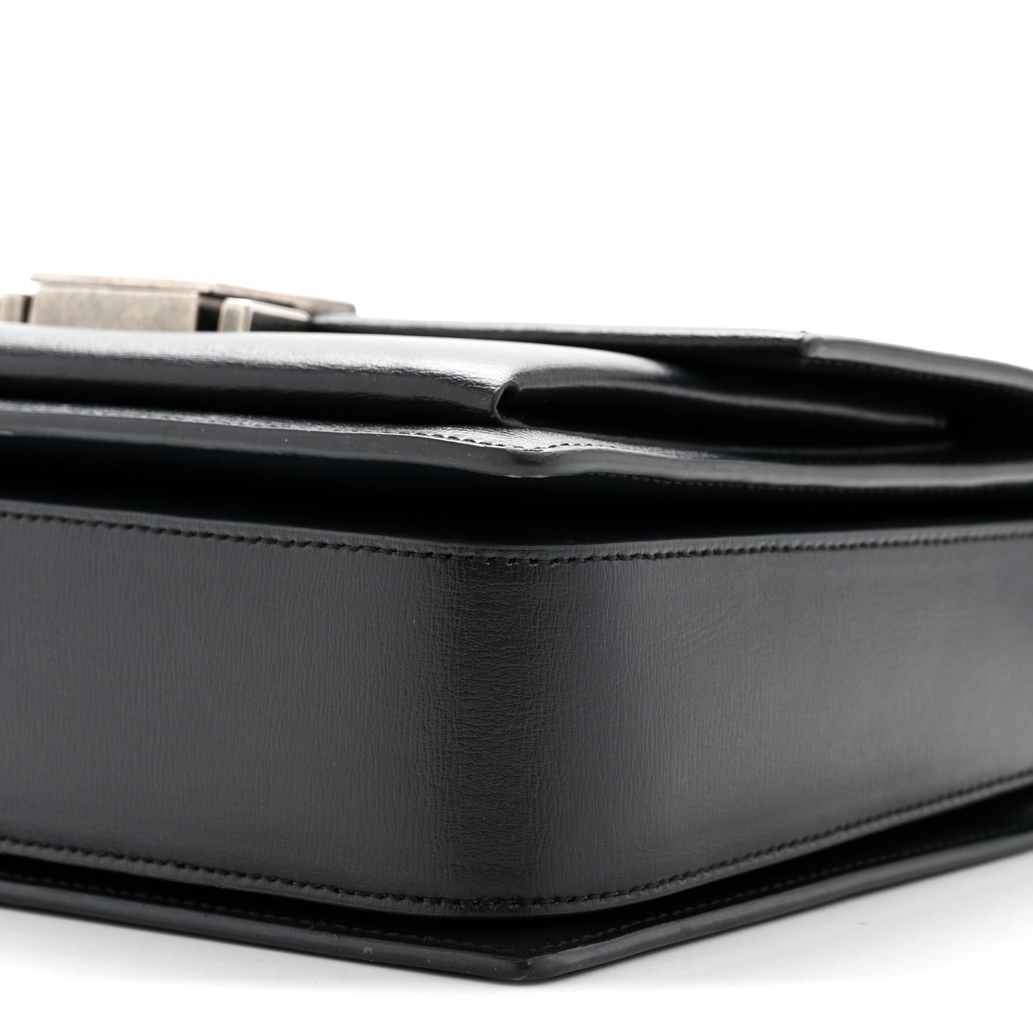 Saint Laurent Calfskin Medium Bellechasse Satchel Navy 10 of 14