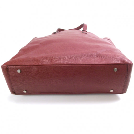 Burberry Leather Large Tote Red 4 of 10