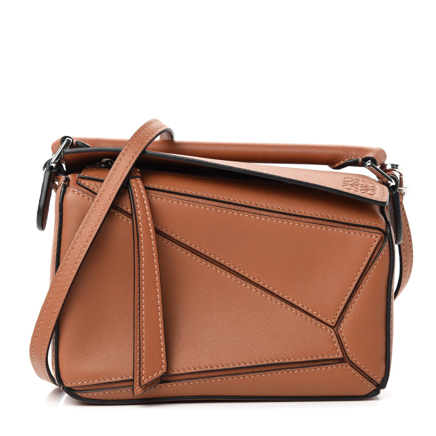 Calfskin Mini Puzzle Bag Tan
