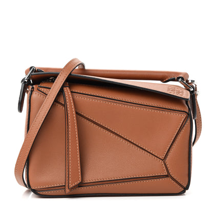 Loewe Calfskin Mini Puzzle Bag Tan 1 of 10