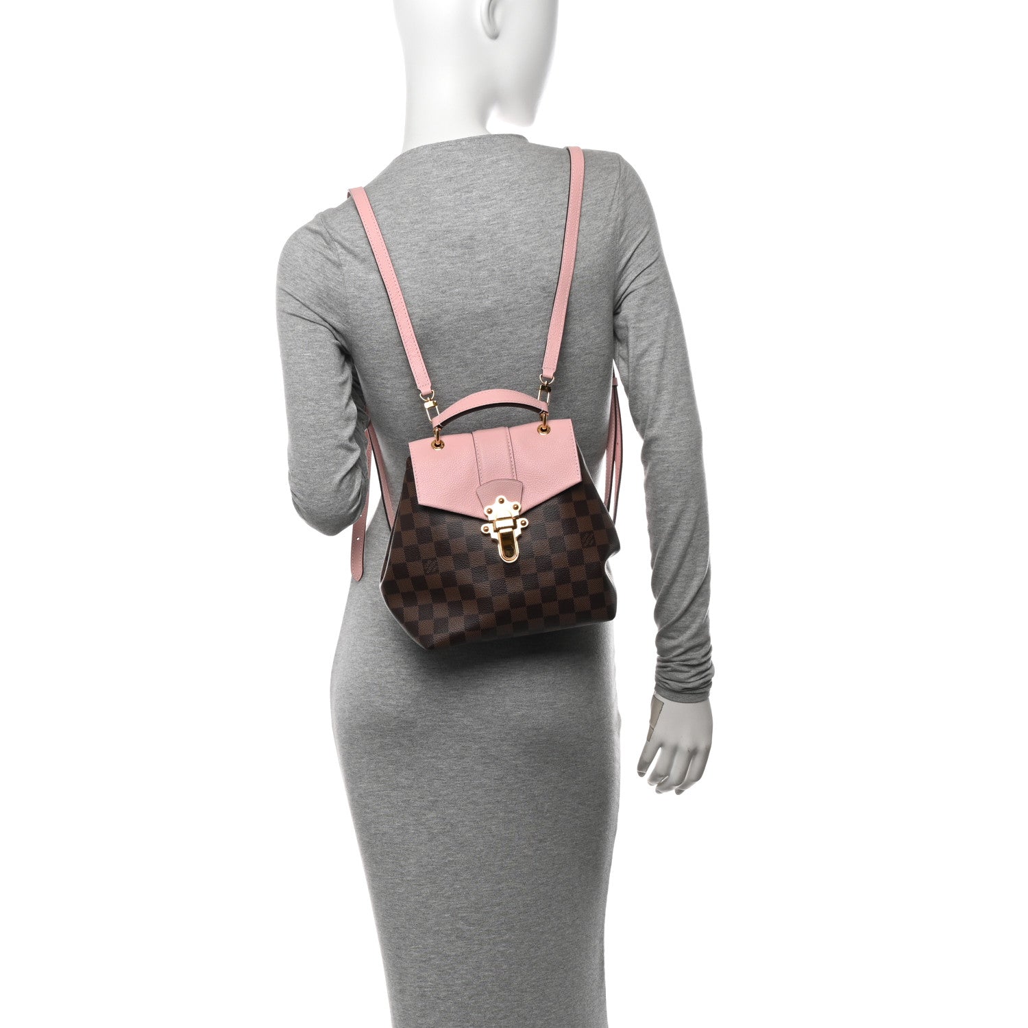 Louis Vuitton Damier Ebene Clapton Backpack Magnolia 2 of 12